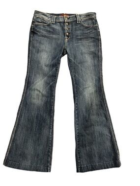 7 For All Mankind Rare Button Fly Flare Jeans size 32